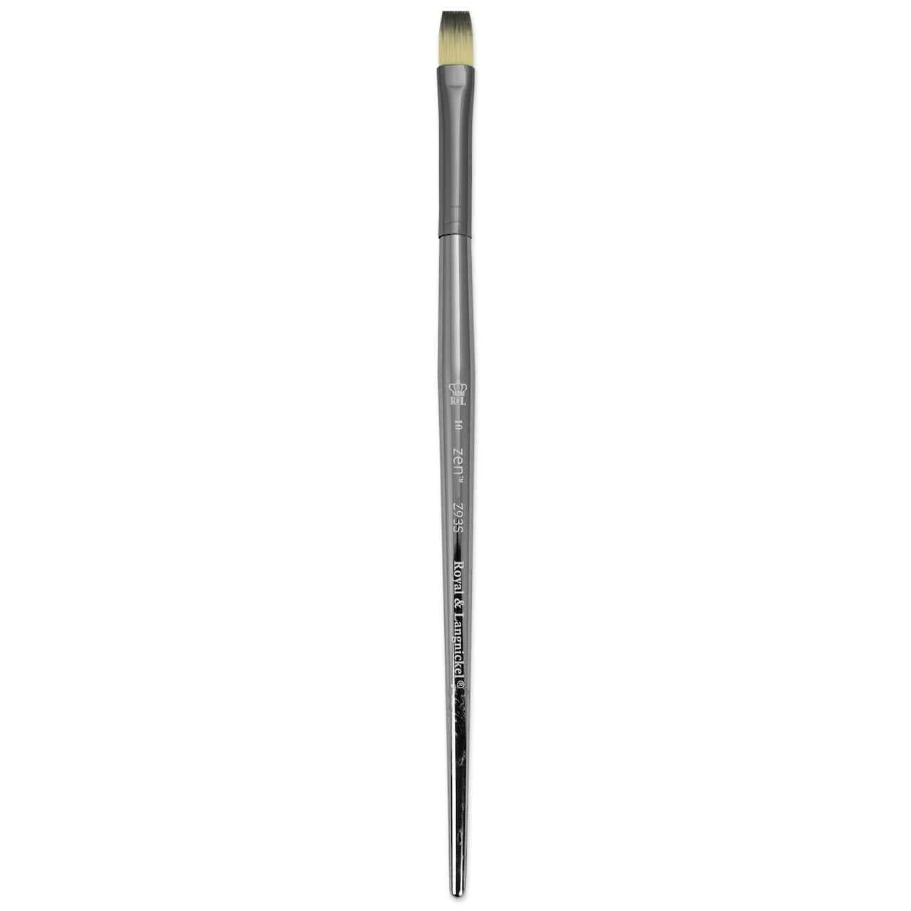 12 Pack: Zen™ Series 93 Short Handle Flat Shader Brush